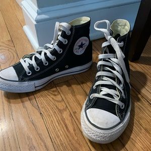 Converse high top classic black and white